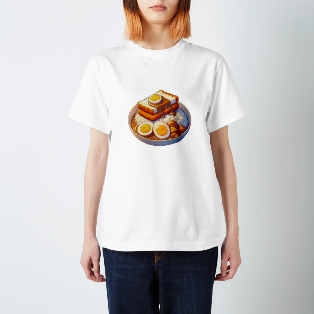 太い居候のあの日京都で食べたカツカレーとたまごサンド Regular Fit T-Shirt