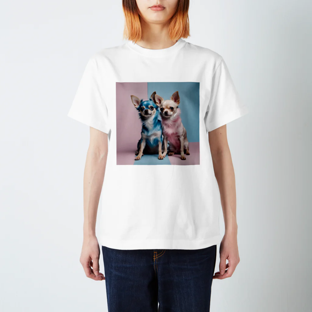 Arcana Visionのリアルチワワカップル Regular Fit T-Shirt