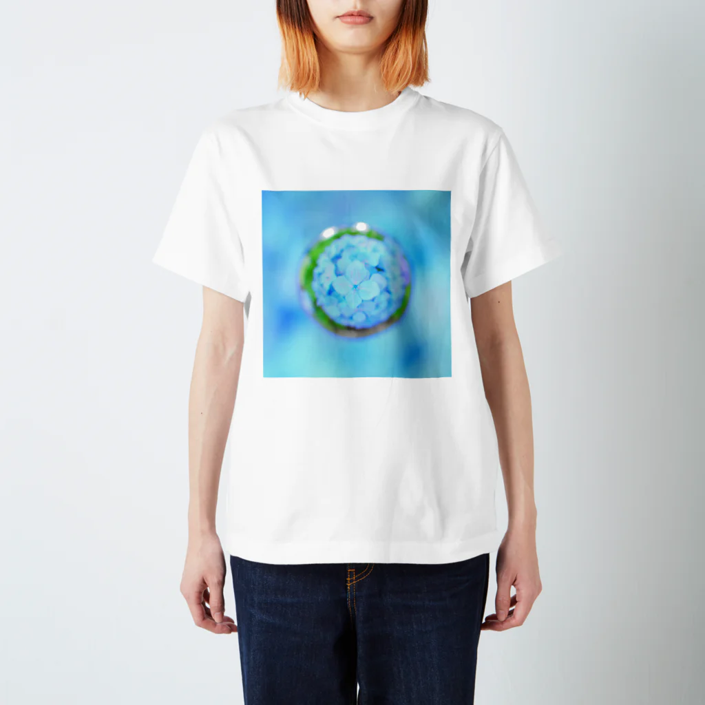 ハレとケのsoratama-ajisai blue スタンダードTシャツ