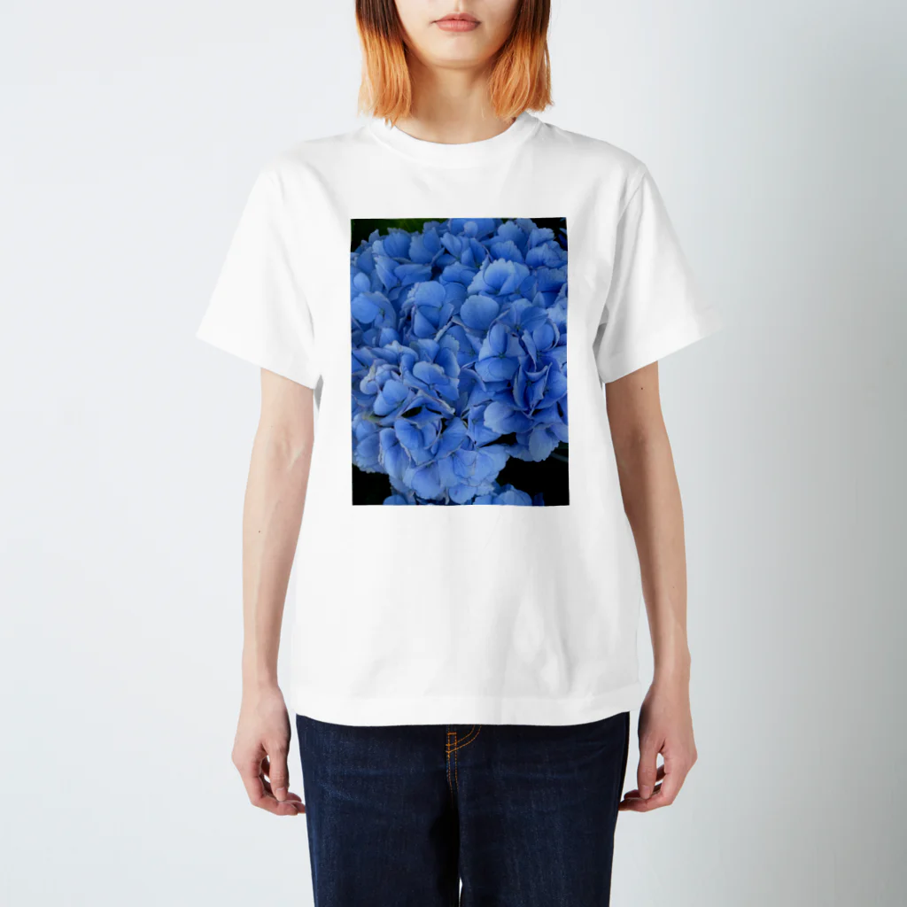 moon💎✨の🩵🩵ロイヤル紫陽花🩵🩵 スタンダードTシャツ