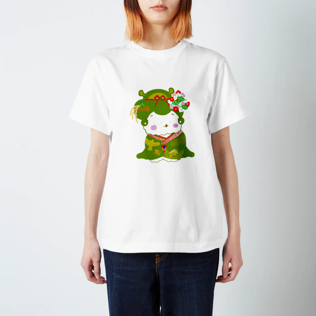 しぜんとあそんでるのの舞妓さん(抹茶) スタンダードTシャツ