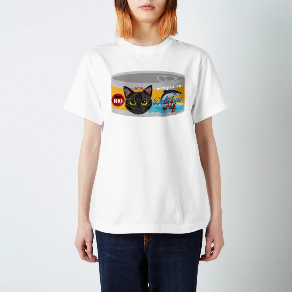 猫舌屋のここあちゃん（缶詰） スタンダードTシャツ