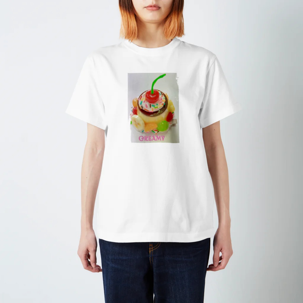 Creamyのレトロプリン🍮🍒 Regular Fit T-Shirt