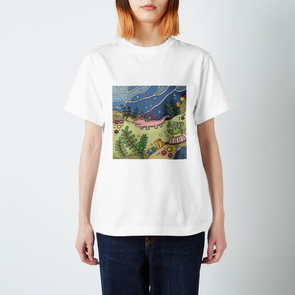 吉村のI ワニ海中探索 Regular Fit T-Shirt