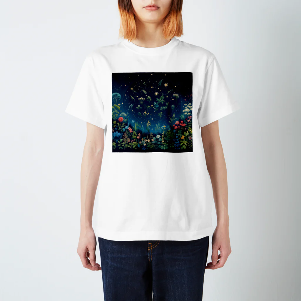 0denkundesuの星彩植譜 Regular Fit T-Shirt