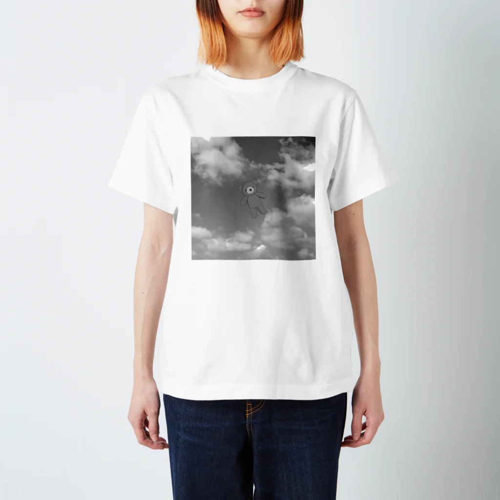 宇宙人化計画の空にくま🧸☁️ Regular Fit T-Shirt