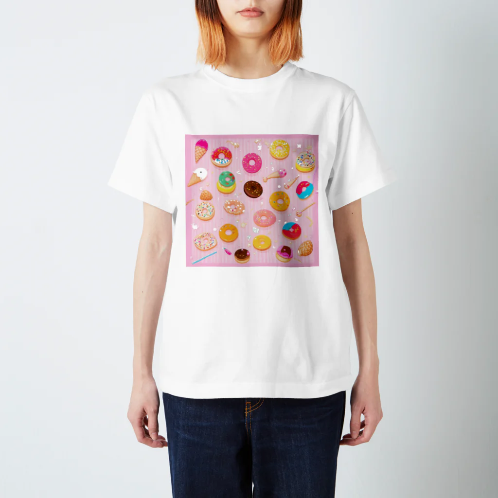 MEGROOVEのドーナツいっぱい🍩 スタンダードTシャツ