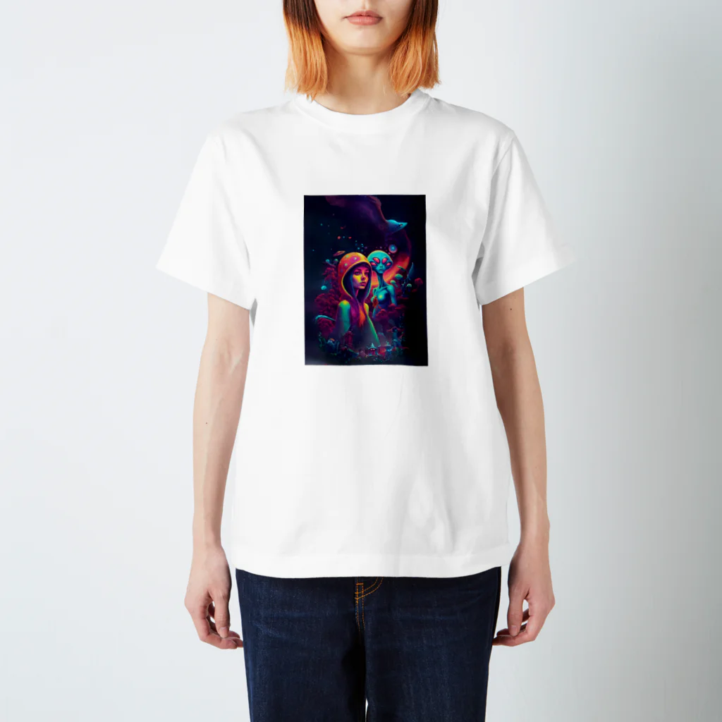 サイケデリックえりの宇宙人 スタンダードTシャツ