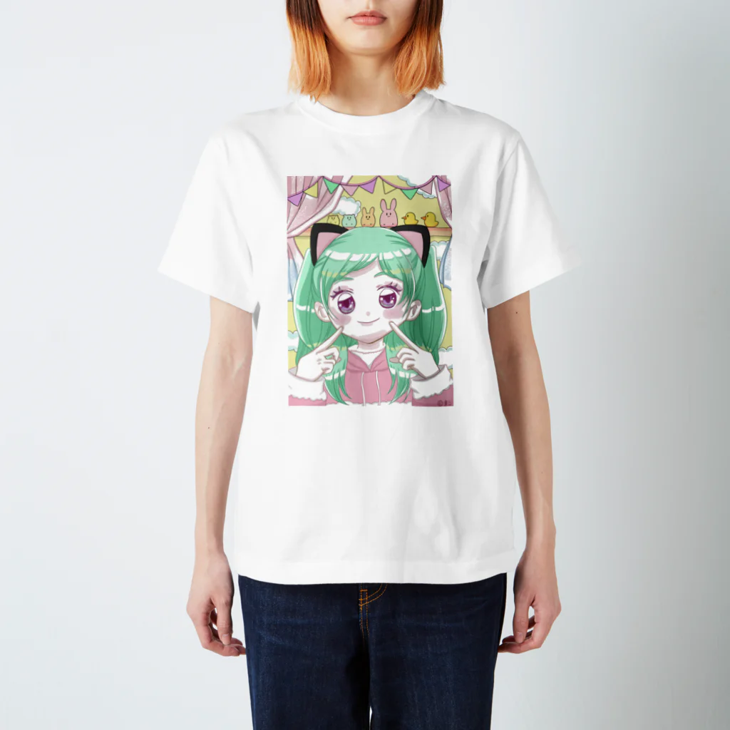 まこのおみせの猫耳☆ガール Regular Fit T-Shirt