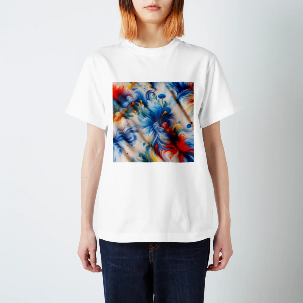 森のひよこさんshopの芸術スリスリくん Regular Fit T-Shirt