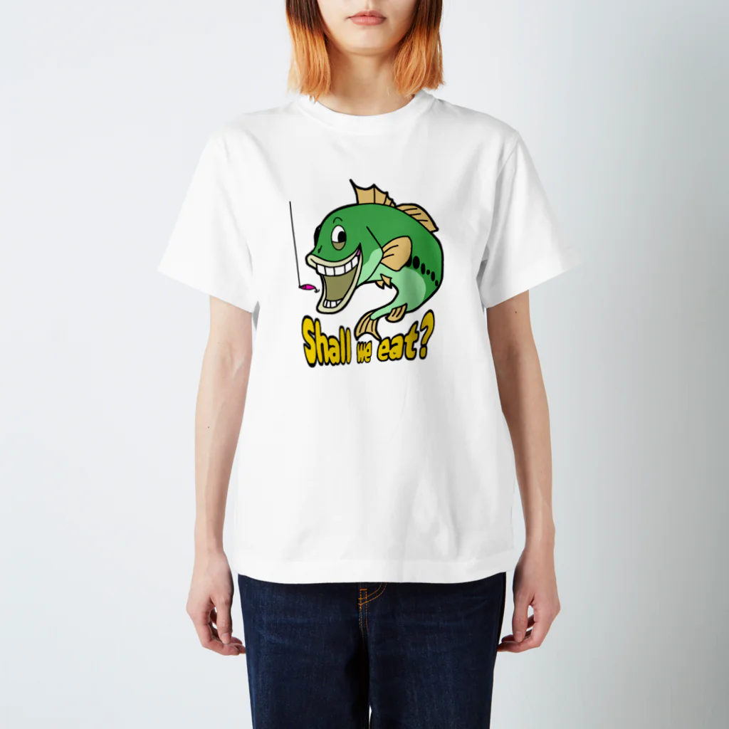 FISH UPのブラバくん　shall we eat カラー Regular Fit T-Shirt