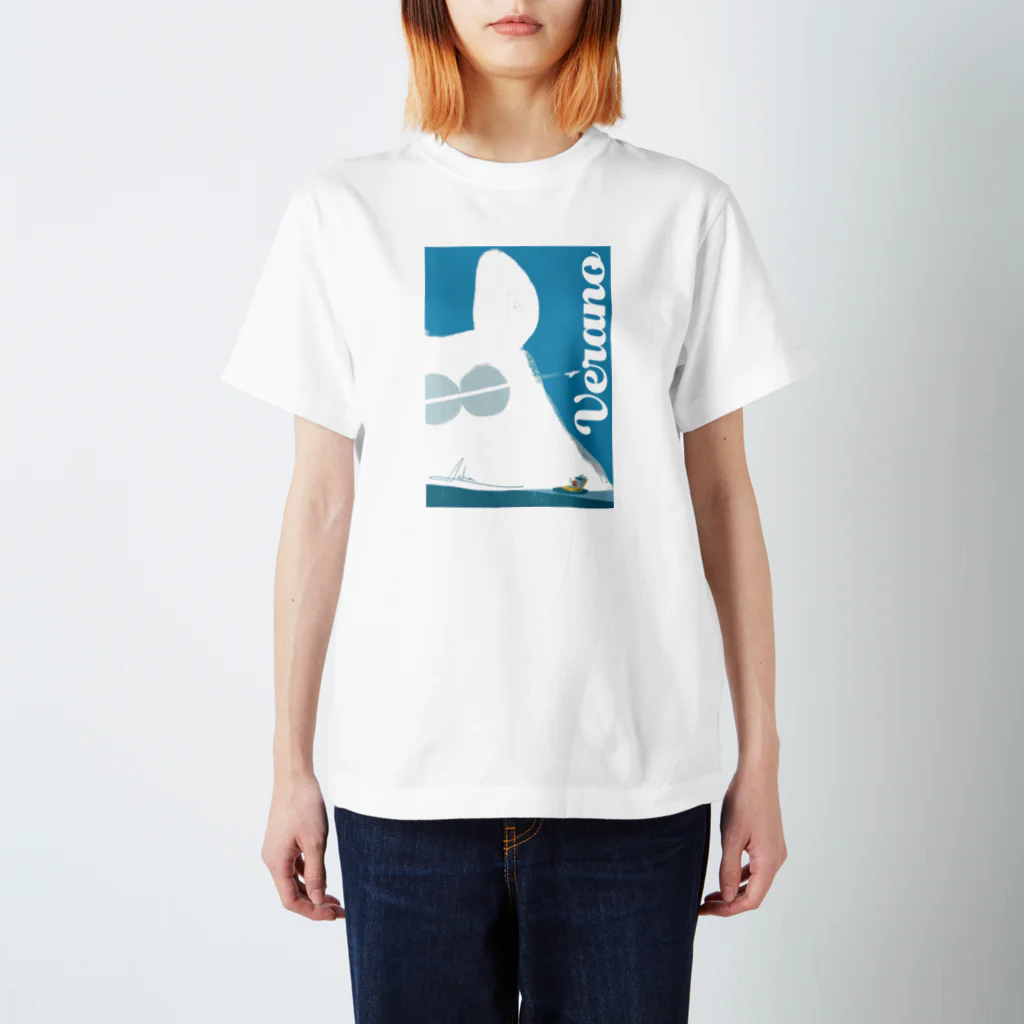 Líneas de aska “Askaの紙上絵”のVerano(夏) Regular Fit T-Shirt