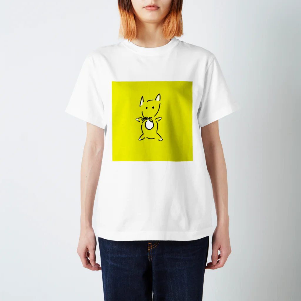 ぺんこりんのお絵描きハウスの黄ツネ スタンダードTシャツ