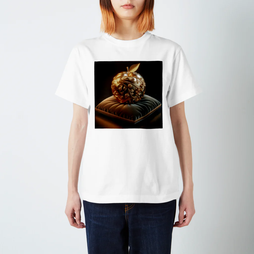 金運上昇金のリンゴの金運上昇の黄金りんご Regular Fit T-Shirt