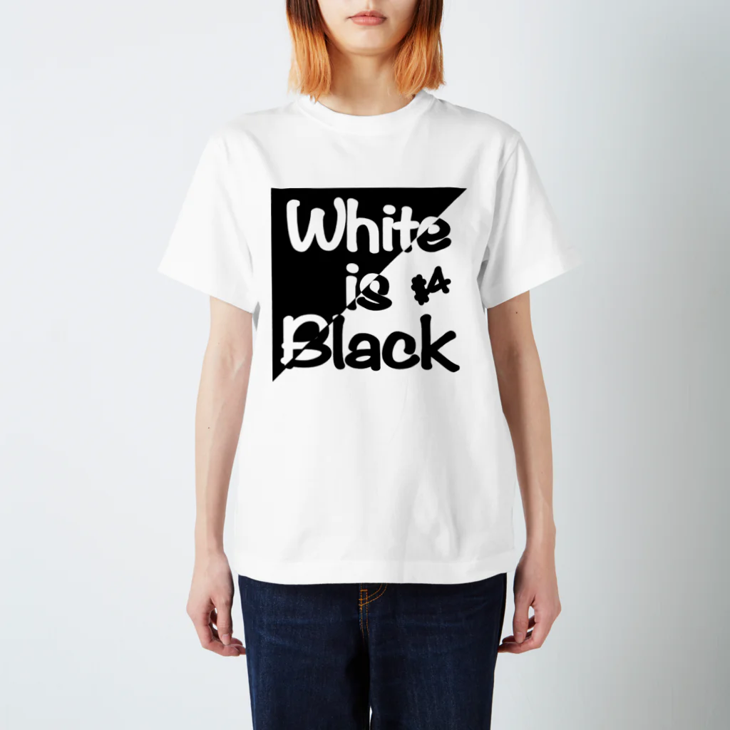 Tシャツの西屋のWhite is Black スタンダードTシャツ