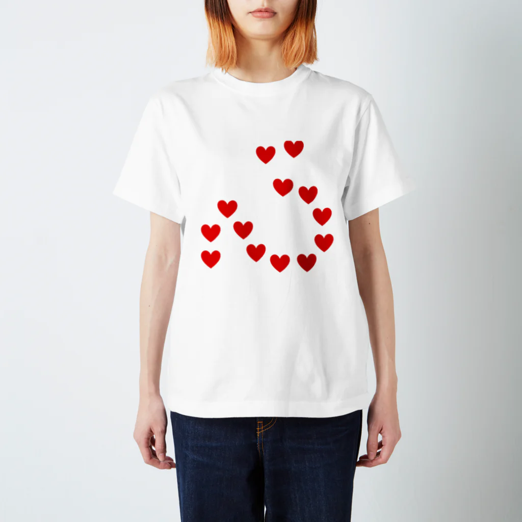 マムぅ♡の「心」ハートバージョン Regular Fit T-Shirt