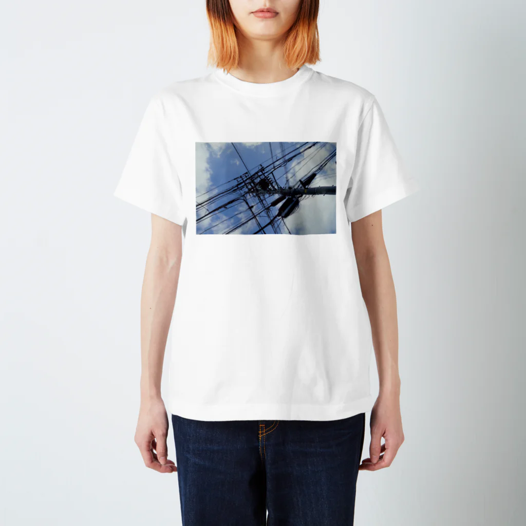 つむぎの電線5 Regular Fit T-Shirt