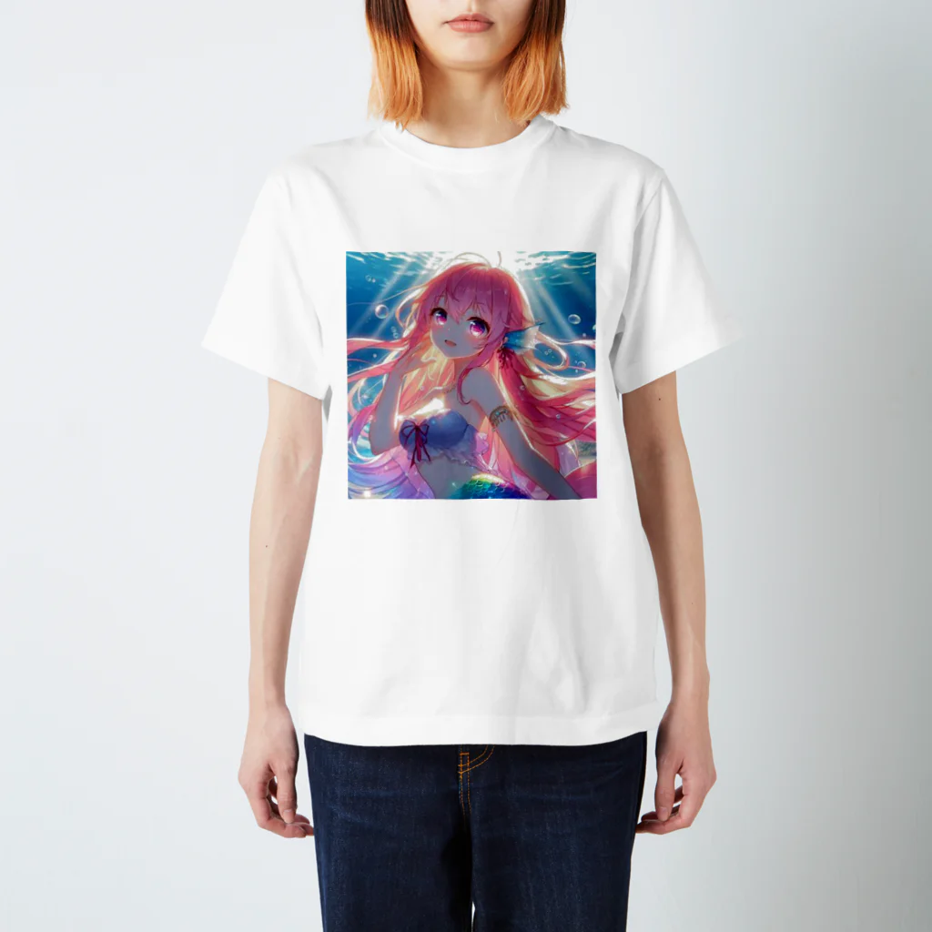 「ワンダーワールド」の🧜‍♀️ いいつか出会えるかもしれませんよ！❤️ スタンダードTシャツ