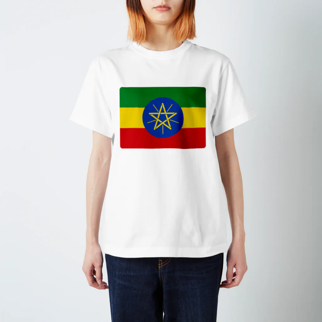 お絵かき屋さんのエチオピアの国旗 スタンダードTシャツ