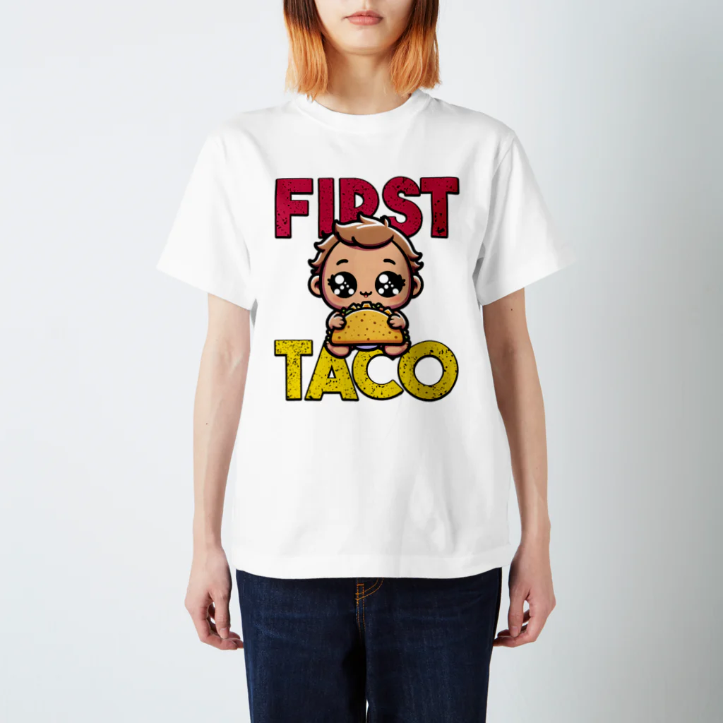 Stylo Tee Shopの赤ちゃんの初めてのタコス スタンダードTシャツ