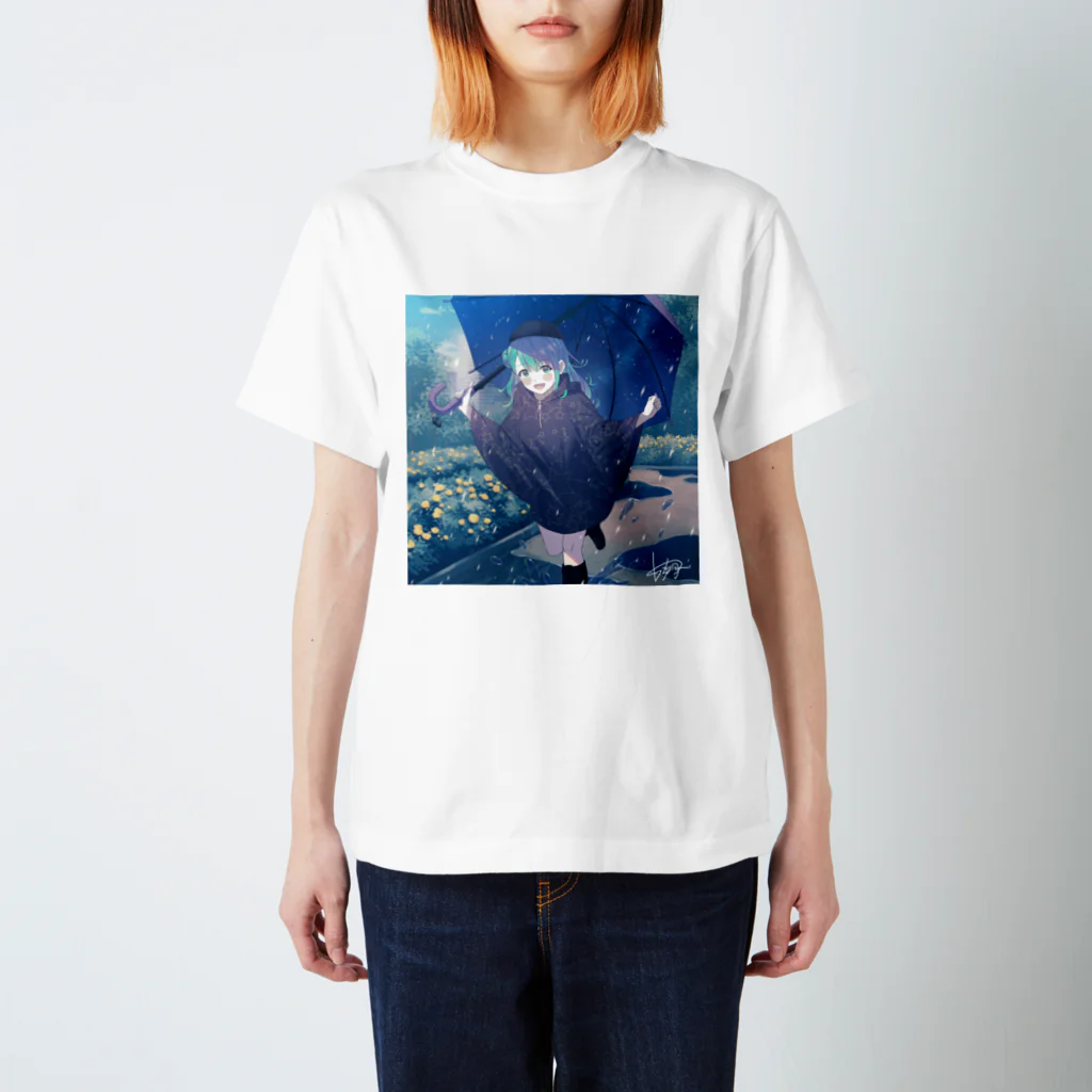  IRIAM公式ストアの花浅りいしゅ_illustration by 古弥月 Regular Fit T-Shirt