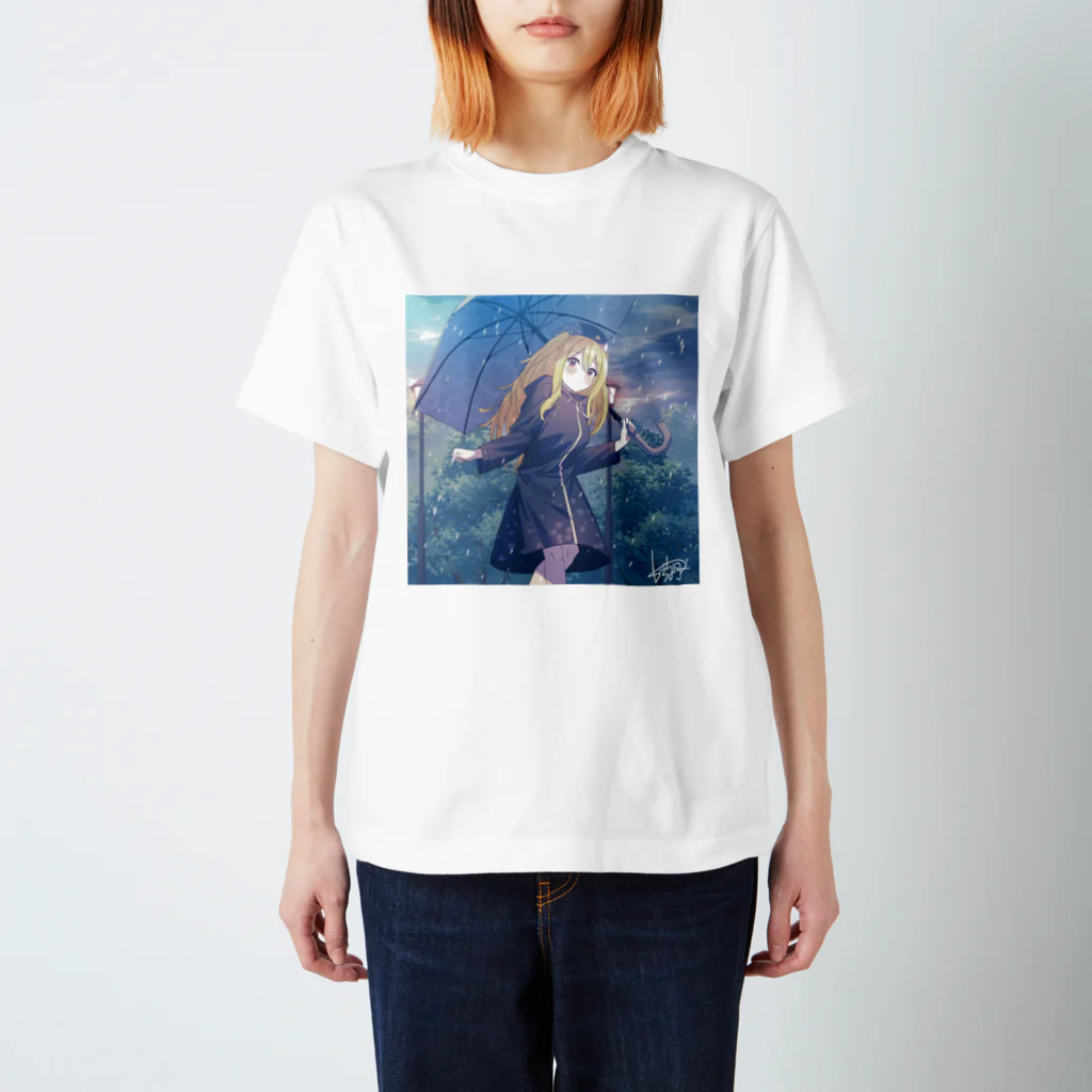  IRIAM公式ストアの愛永星ミア_illustration by 古弥月 スタンダードTシャツ