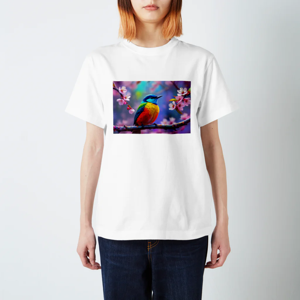 「彩花鳥（さいかちょう）」の彩鳥桜歌 スタンダードTシャツ