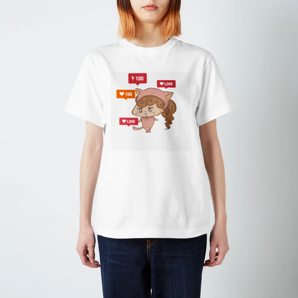 ふてちゃんのおとめにゃんふて スタンダードTシャツ