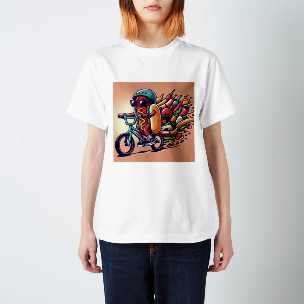 SARAKIのEXTREME HOT DOG スタンダードTシャツ