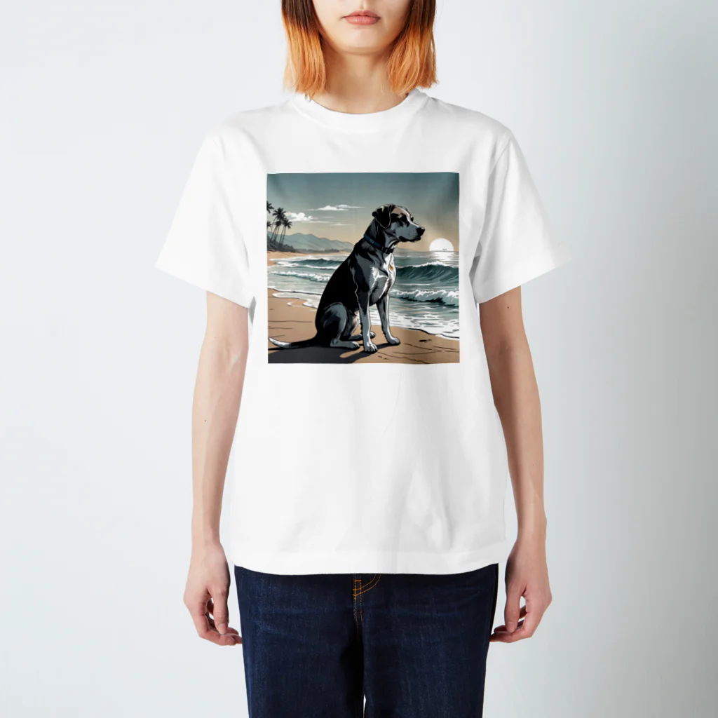 studio eizoのおいら波乗り🐕犬サーファー🏄 Regular Fit T-Shirt