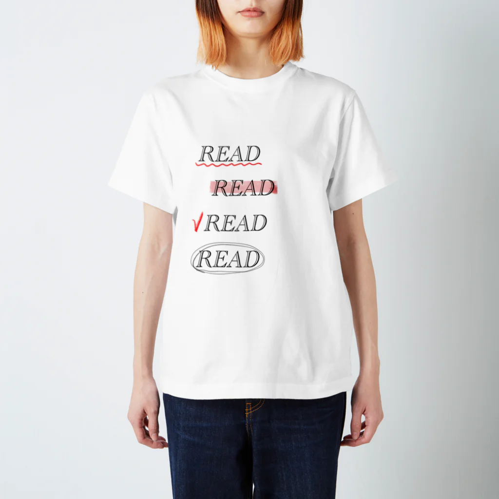 momokei&UのREAD READ READ READ スタンダードTシャツ