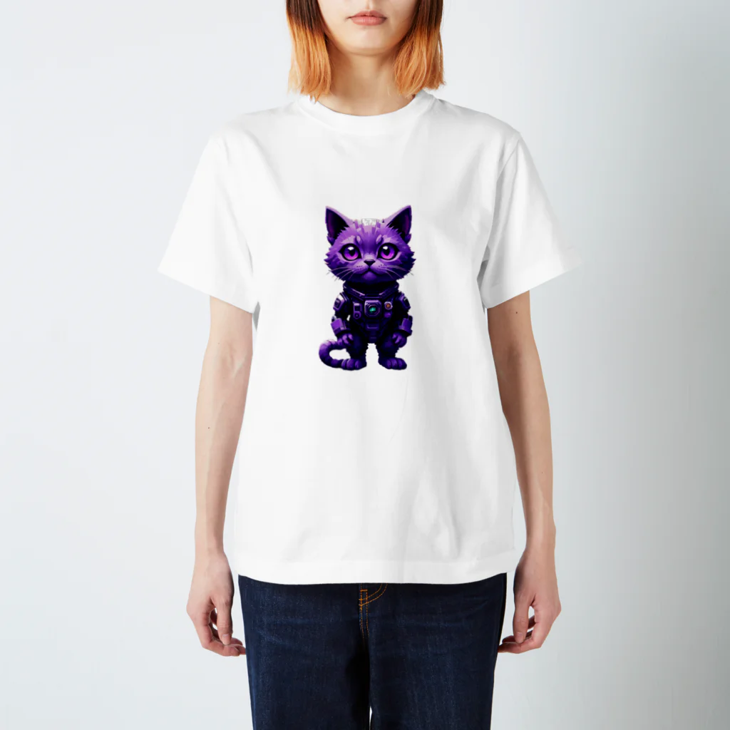 メロンパン猫の宇宙に連れてってくれる猫 Regular Fit T-Shirt