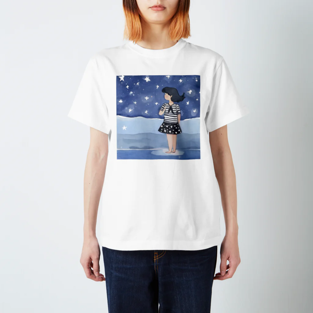 兎の涙の夜空の海 Regular Fit T-Shirt