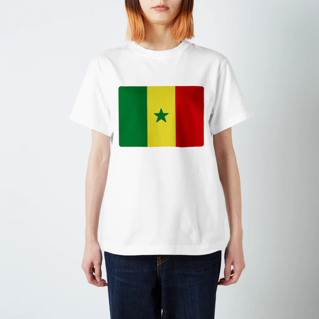 お絵かき屋さんのセネガルの国旗 スタンダードTシャツ