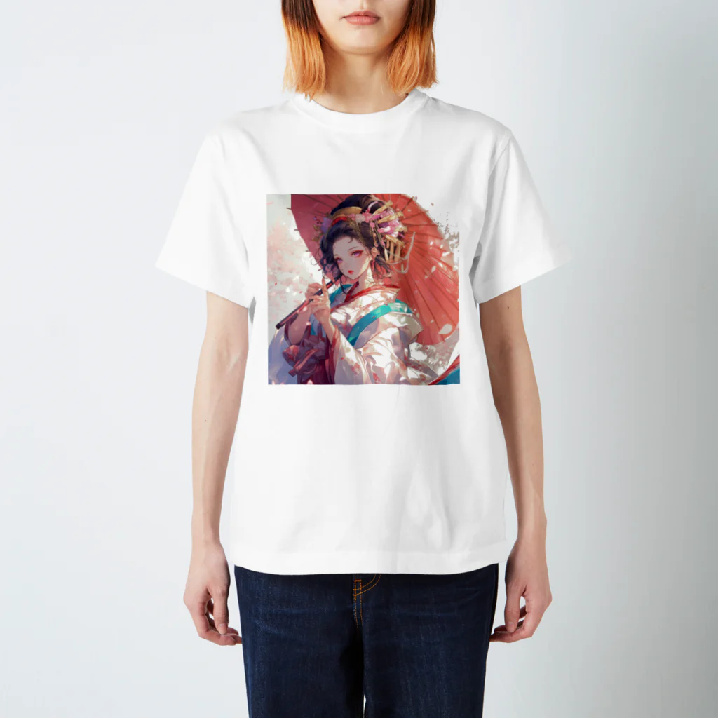 AQUAMETAVERSEの春風に舞う桜のような貴女 Marsa 106 スタンダードTシャツ