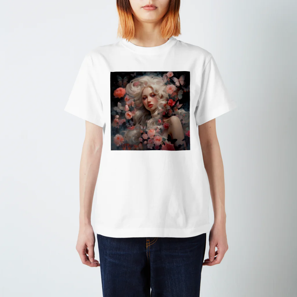 AQUAMETAVERSEの花と美女　なでしこ1478 スタンダードTシャツ