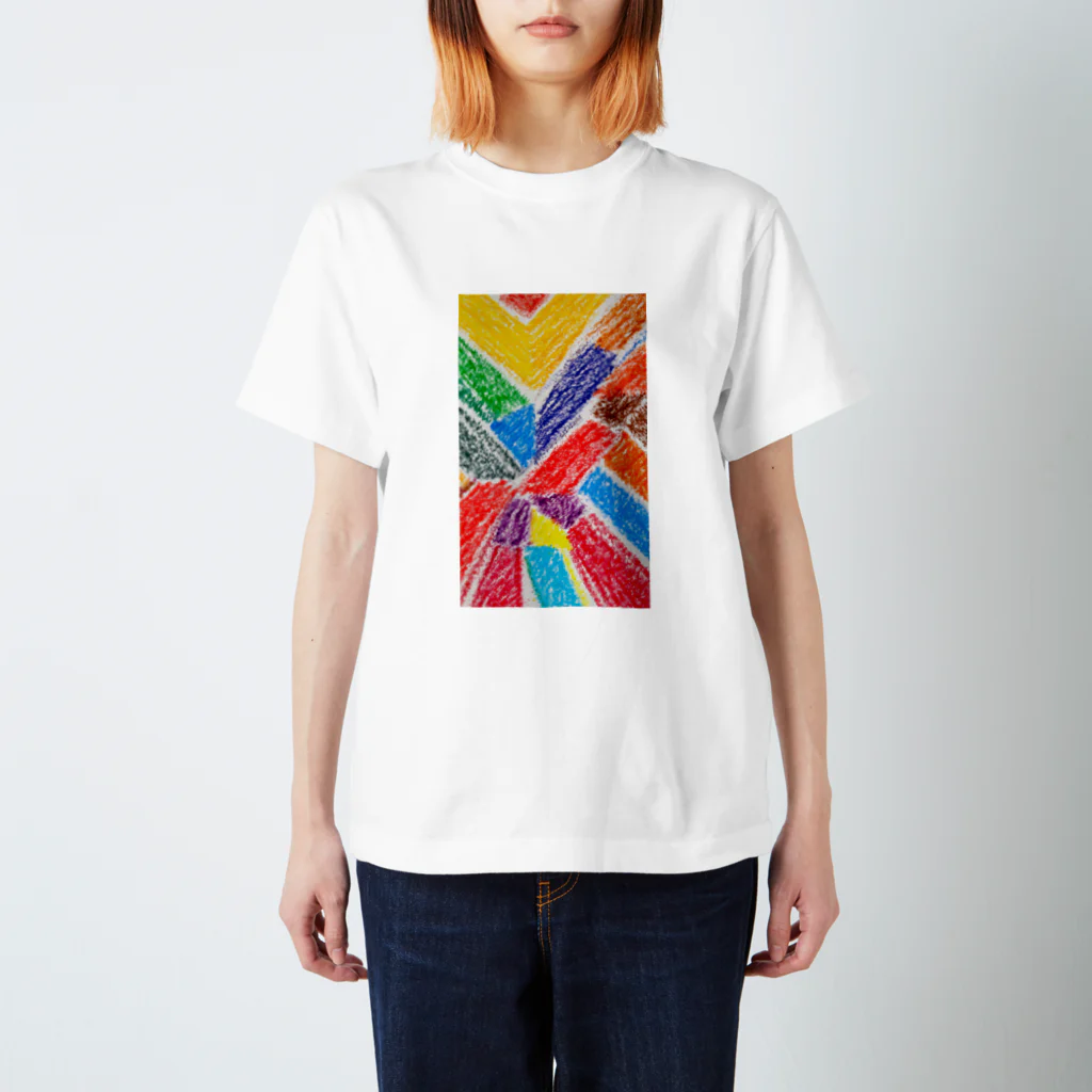 sukoyaのクレヨン・ダイナミズム Regular Fit T-Shirt