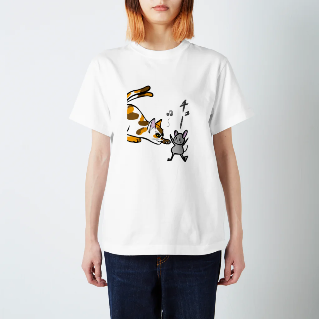 イサキ 彩子のネズミとネコ Regular Fit T-Shirt