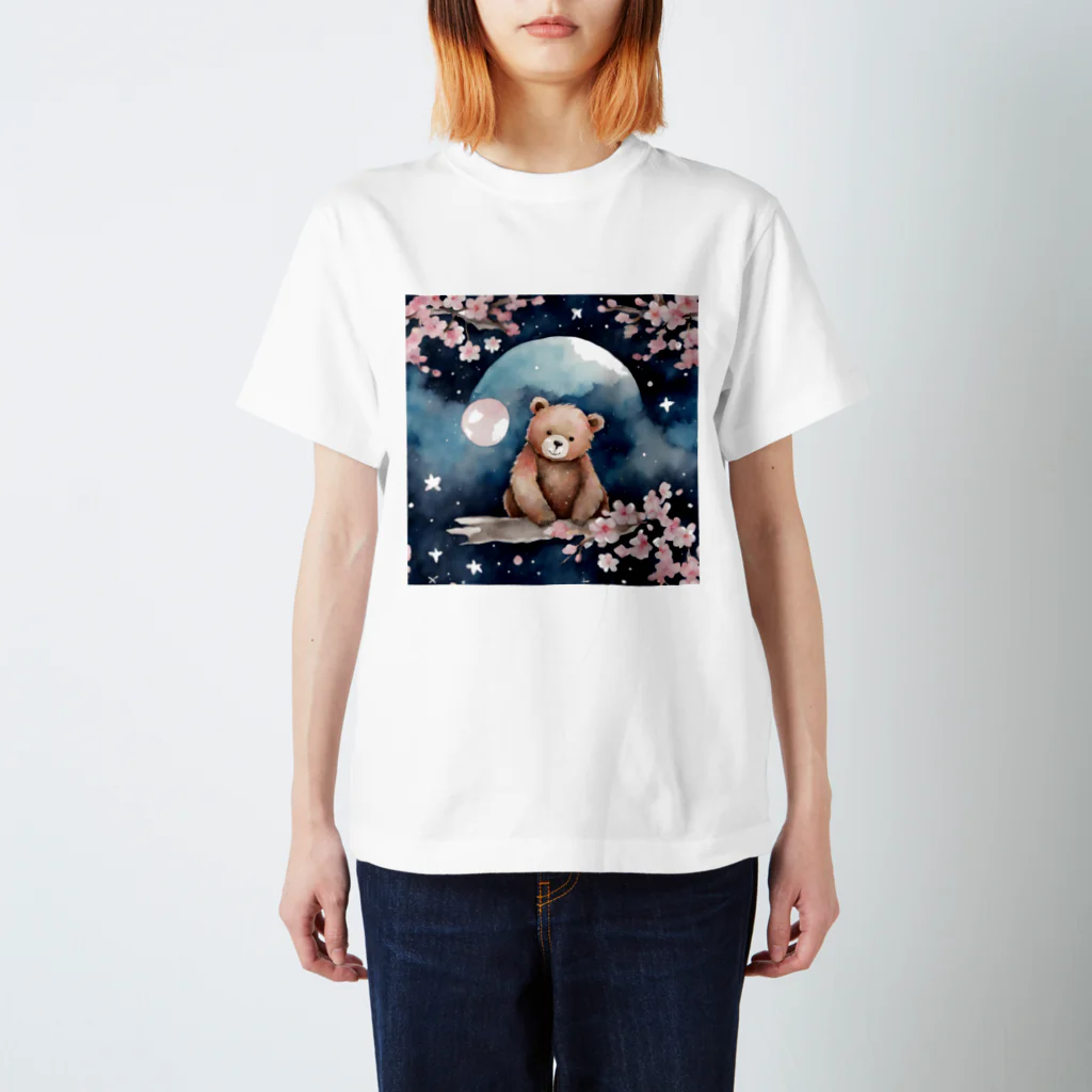 星降る夜にのsakura_bear Regular Fit T-Shirt