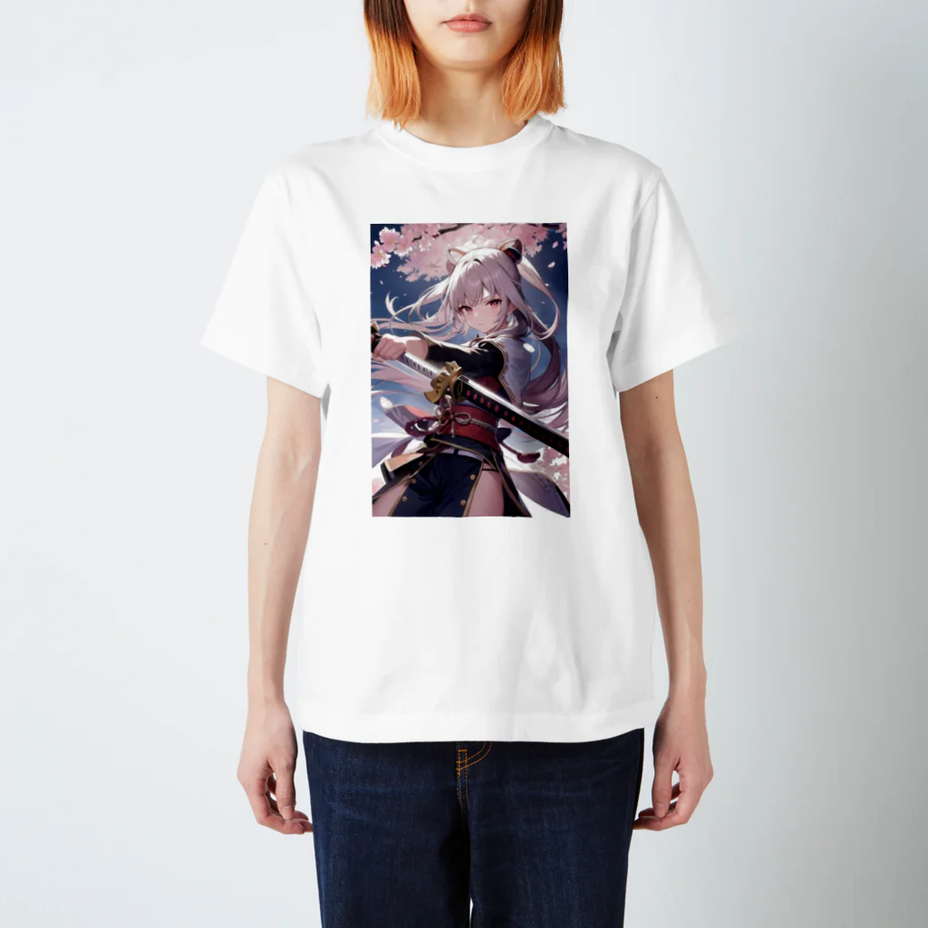K-zuFACTORYのSAKURa-桜戦姫- Regular Fit T-Shirt