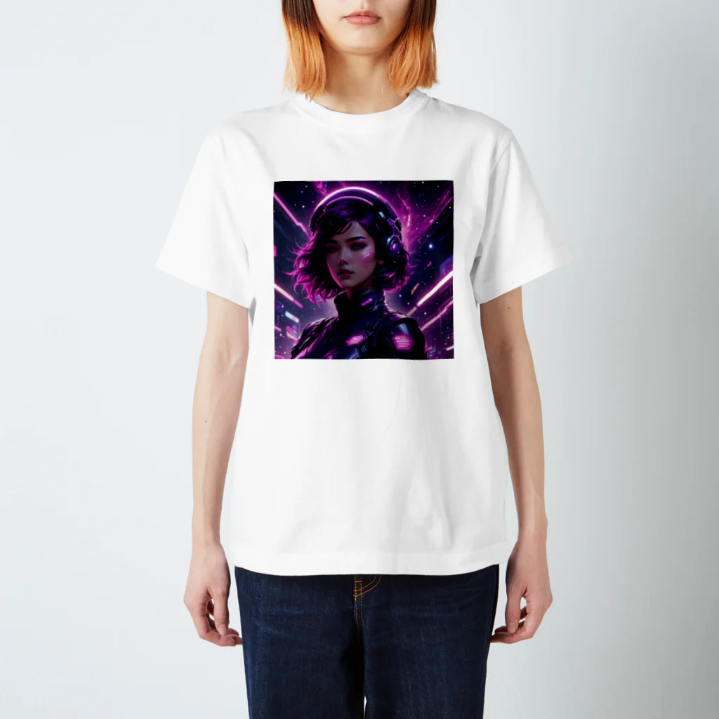 LUF_jpsのOrbiting Girl Regular Fit T-Shirt