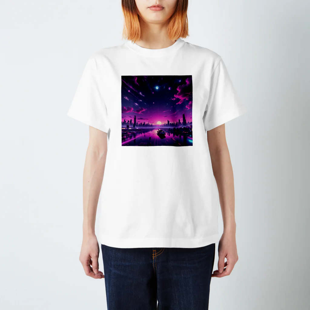 LUF_jpsのPurple sunset スタンダードTシャツ