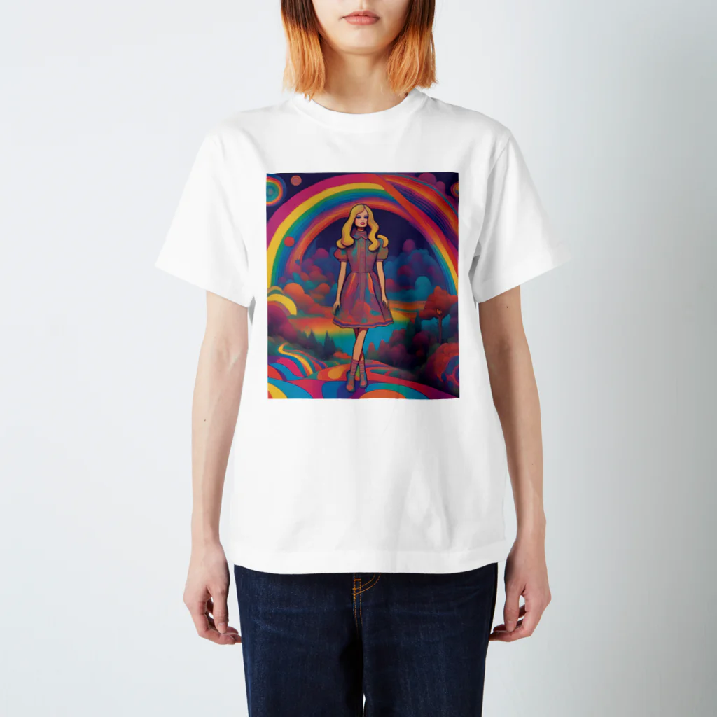 Unique Existenceのpsych girl Regular Fit T-Shirt