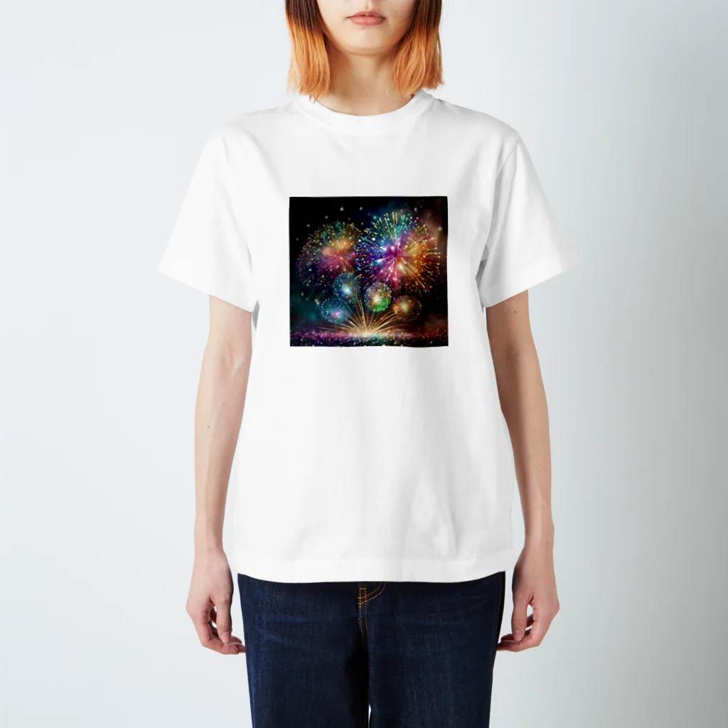 Rimapiのギラギラ花火 スタンダードTシャツ