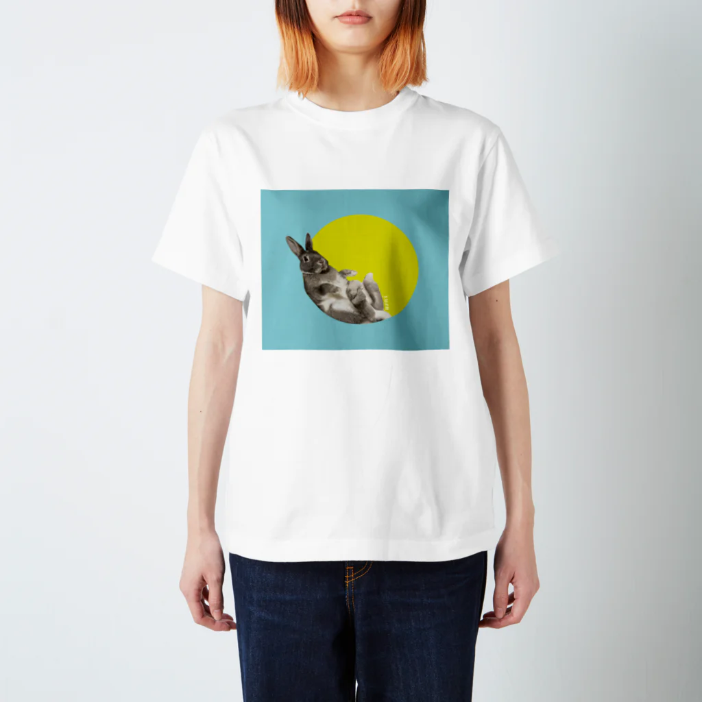 kawano_lonの満月だっこゆずくん_クッション スタンダードTシャツ