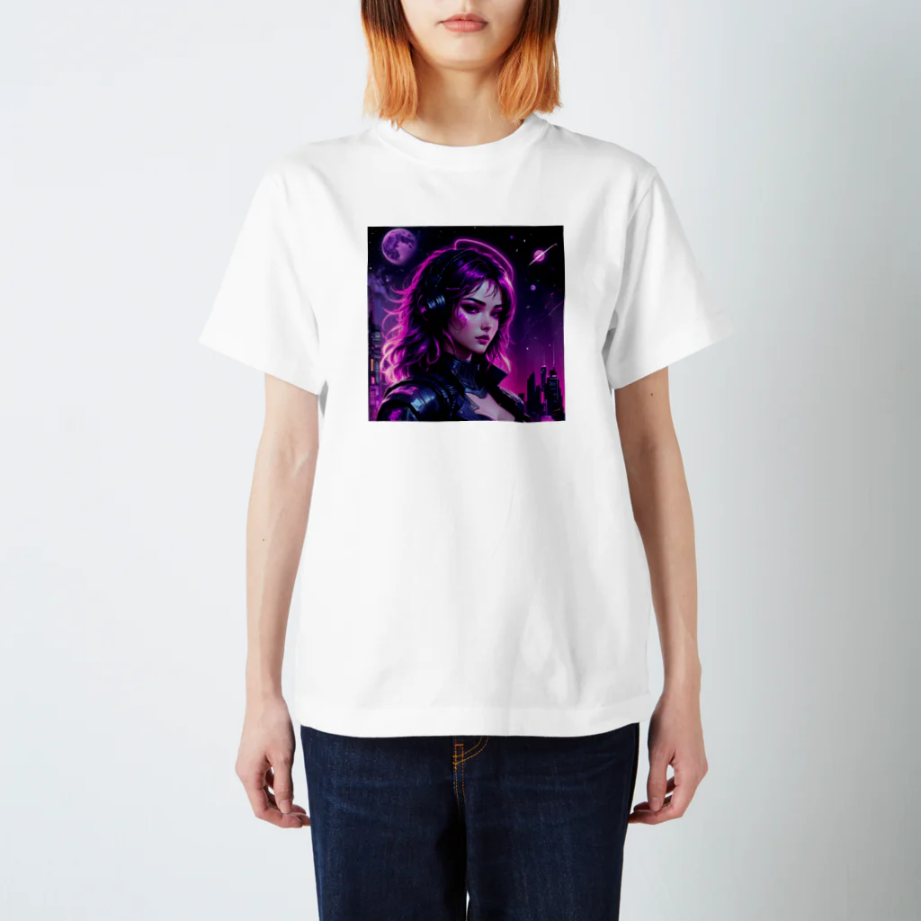 LUF_jpsのMidnight Girl Regular Fit T-Shirt