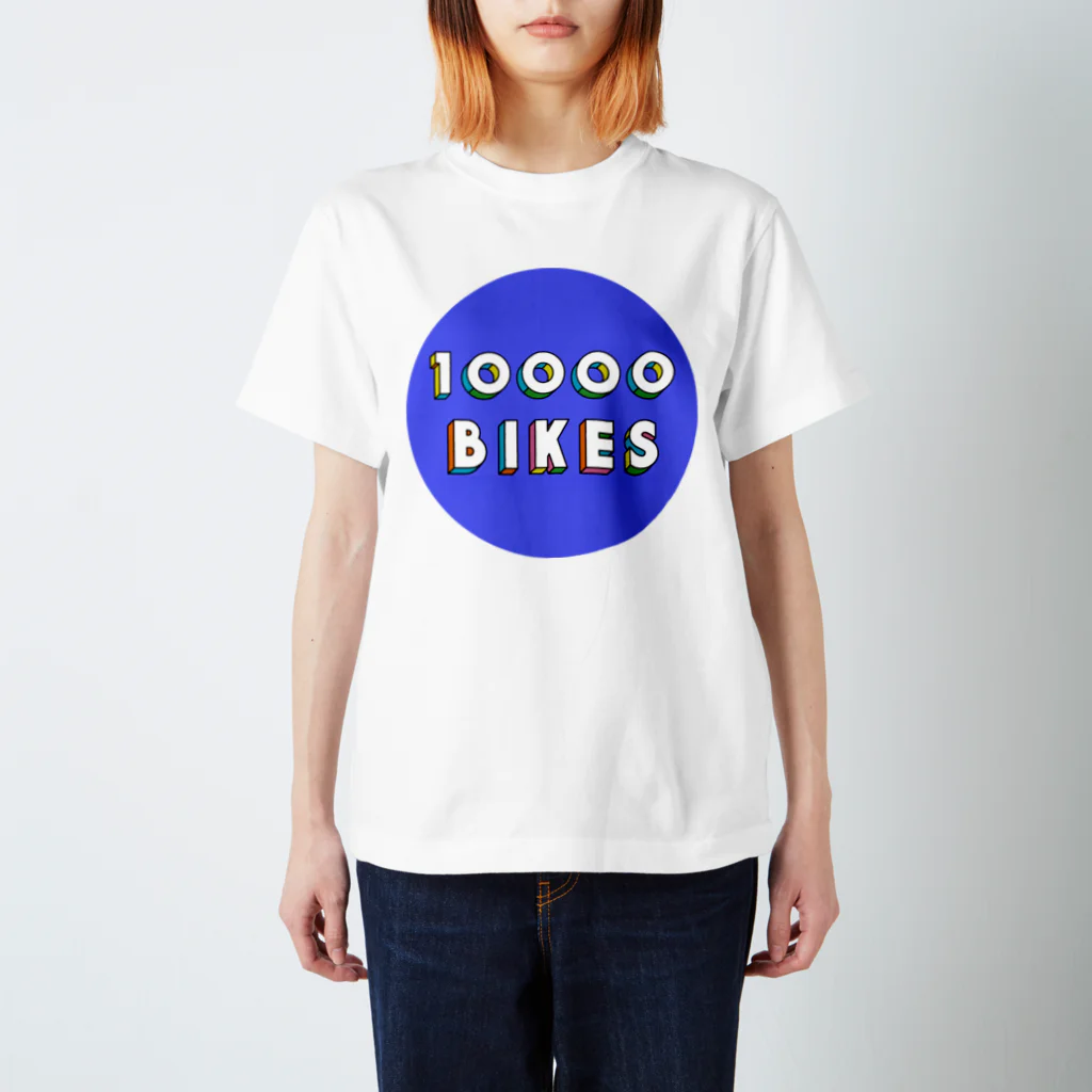 10000BIKESの10000BIKES オリジナルTシャツ-マル- Regular Fit T-Shirt