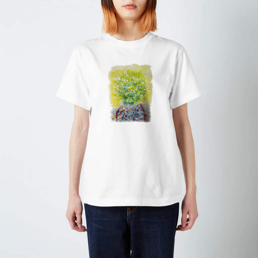 misa_manzanaの母の水彩画〜カモミール Regular Fit T-Shirt