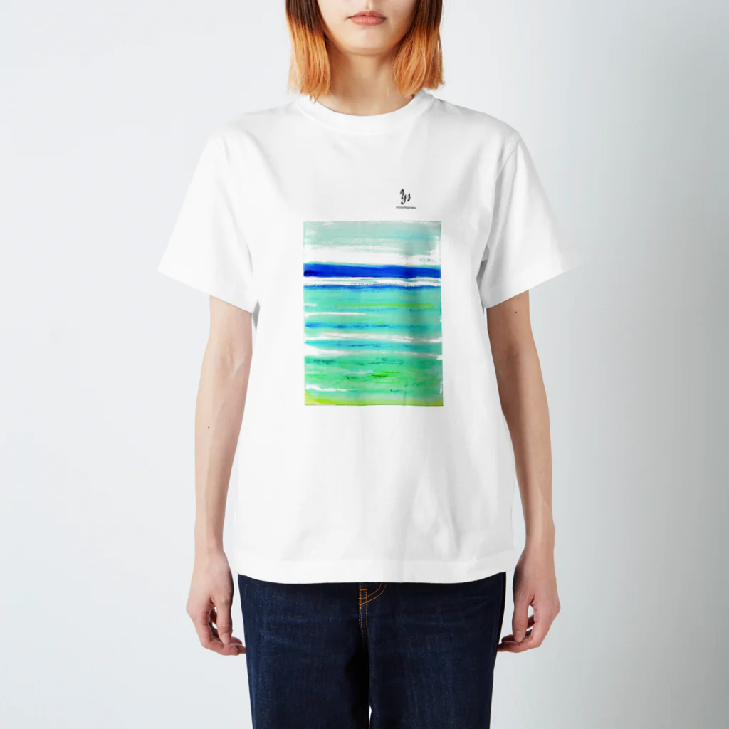 senken galleryの夏の海 Regular Fit T-Shirt