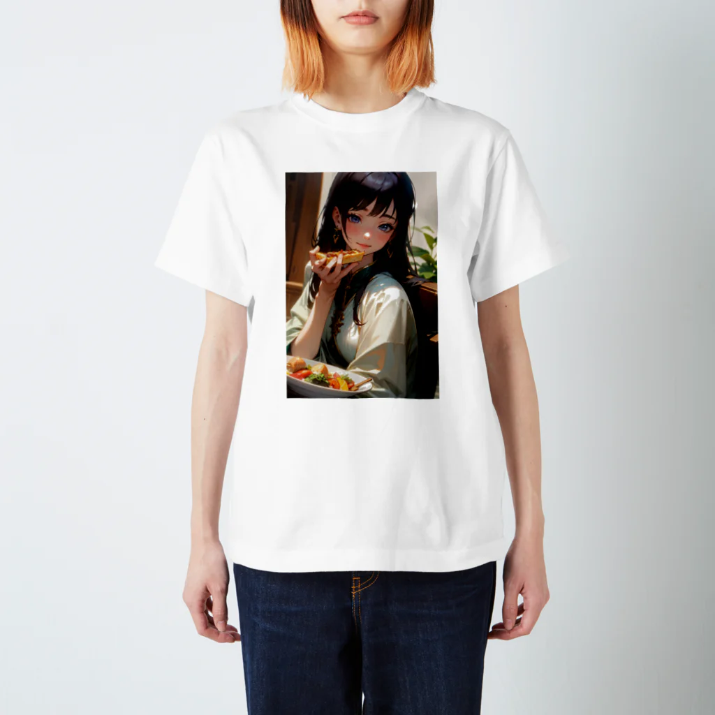 はぴはぴの本日のディナー美女 スタンダードTシャツ